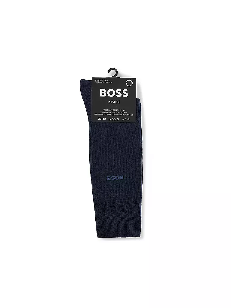 BOSS | Socken 2er Pkg. dark blue | schwarz