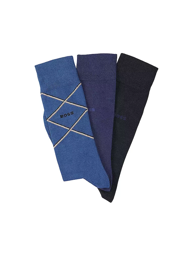 BOSS | Socken 3er Pkg. dark blue  | dunkelblau