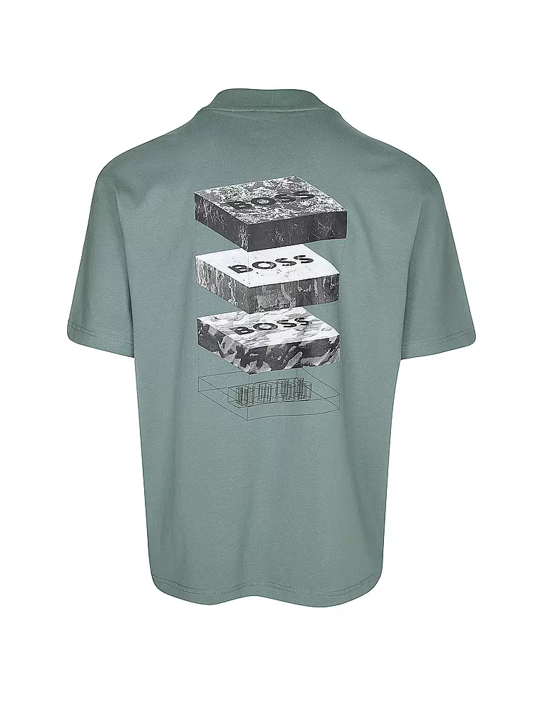 BOSS | T-Shirt GEOLOGICAL | petrol