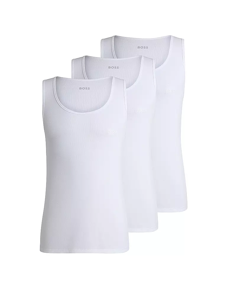 BOSS | Tanktop 3er Pkg. white | weiss