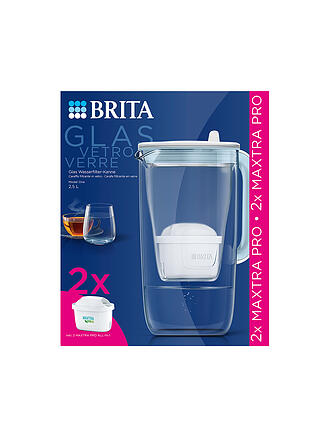 BRITA | Tischwasserfilter Glas MODEL ONE 2,5L Weiss 