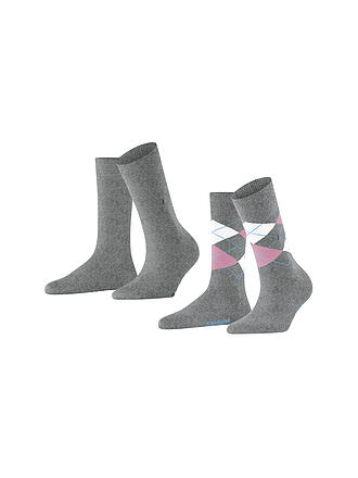 BURLINGTON | Damen Socken EVERYDAY 2-er Pkg 36-41 light grey