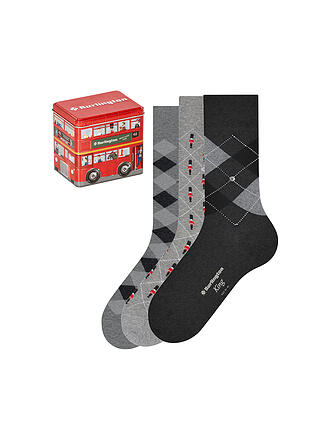 BURLINGTON | Herren Socken 3-er Pkg. BRITISH BOX 40-46 sortiment