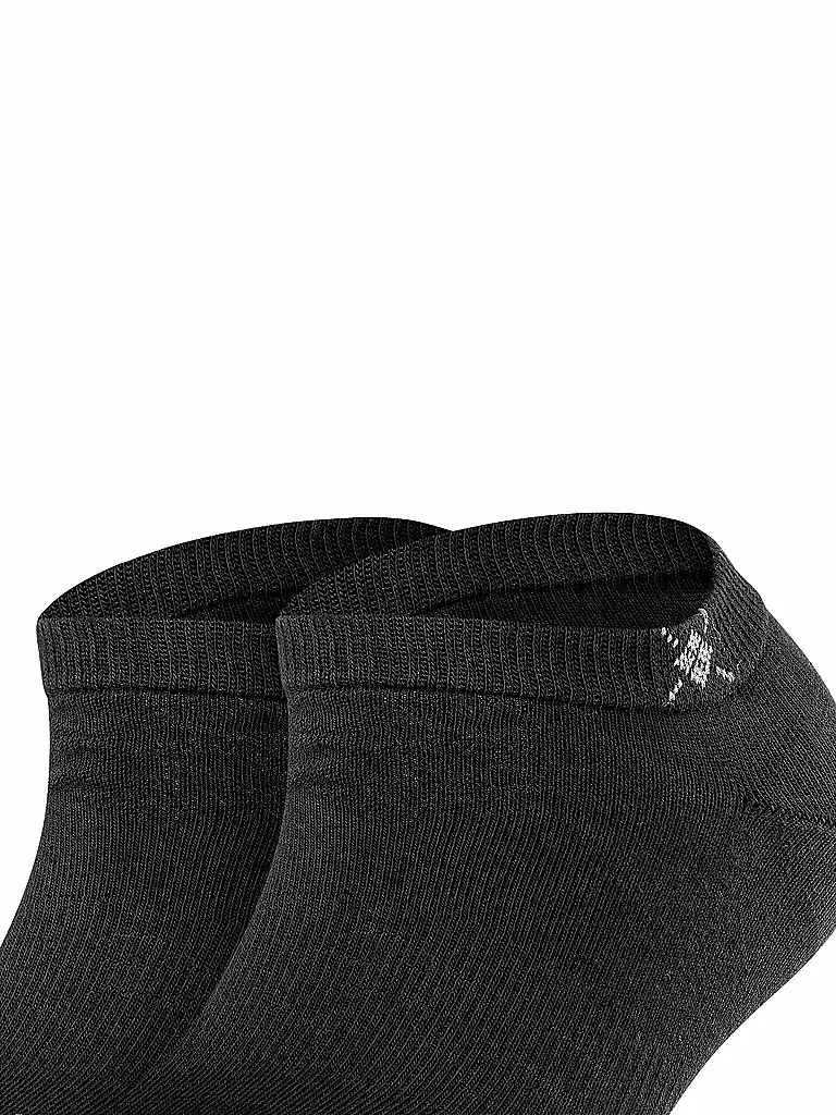 BURLINGTON | Damen Sneaker-Socken 2er Pkg. EVERYDAY 36-41 black | schwarz