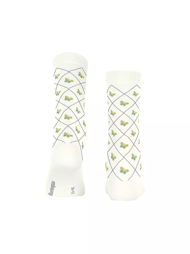 BURLINGTON | Damen Socken BUTTERFLIES 36-41 off-white | creme