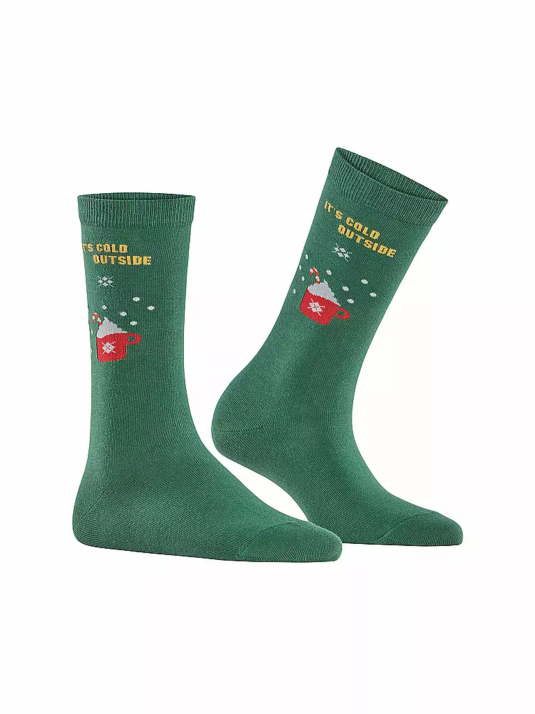 BURLINGTON | Damen Socken COLD OUTSIDE 36-41 eucalyptus | grün