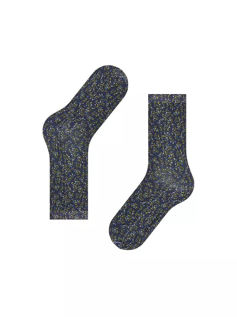 BURLINGTON | Damen Socken DITSY FLORAL PRINT 36-41 marine | dunkelblau