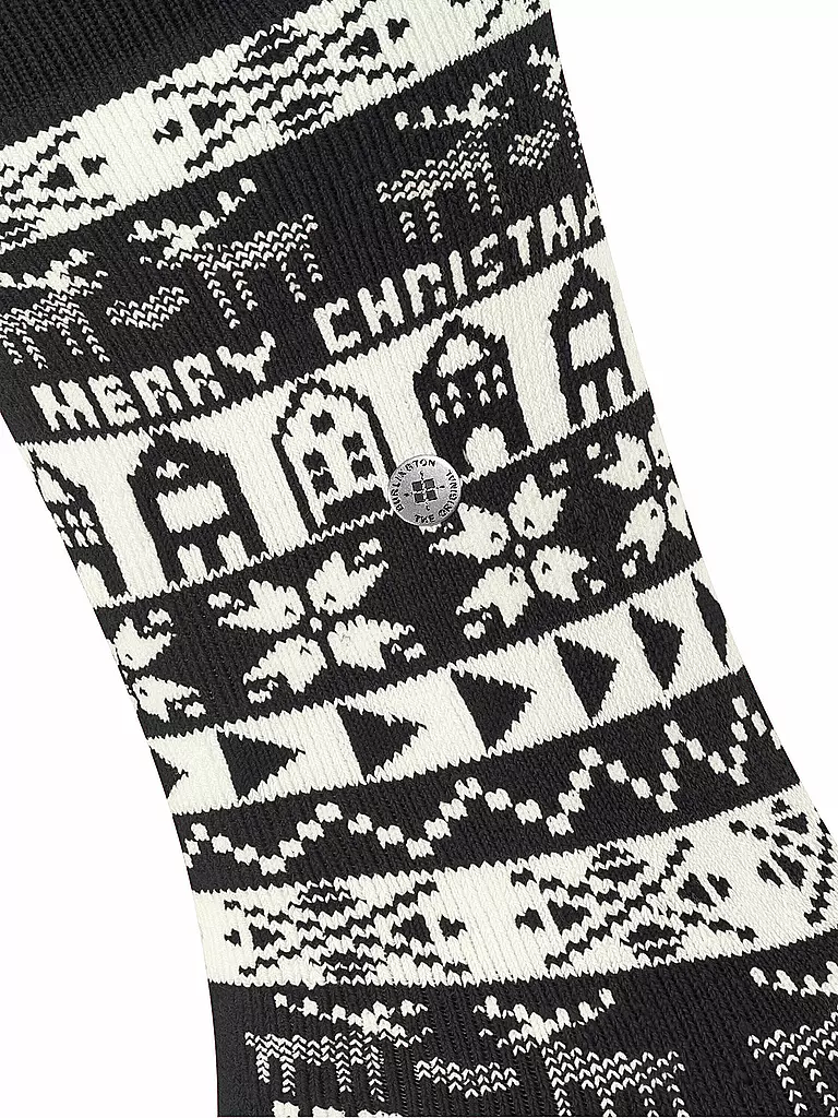 BURLINGTON | Damen Socken MERRY CHRISTMAS 36-41 black | schwarz