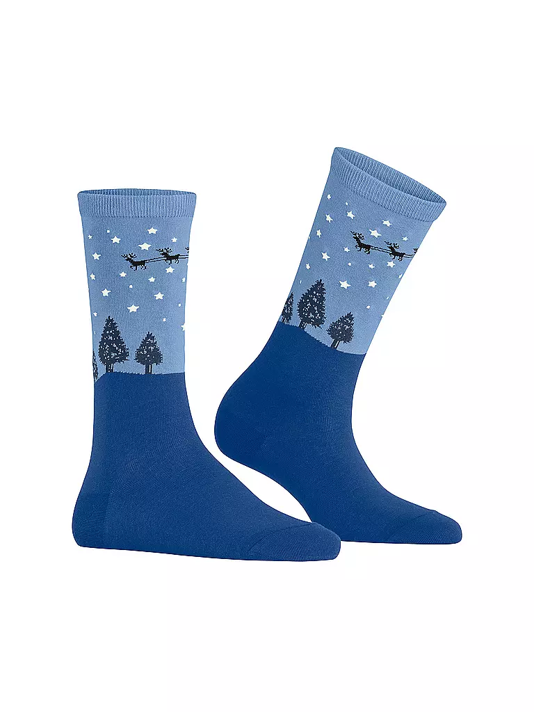 BURLINGTON | Damen Socken SILENT NIGHT 36-41 yve | blau