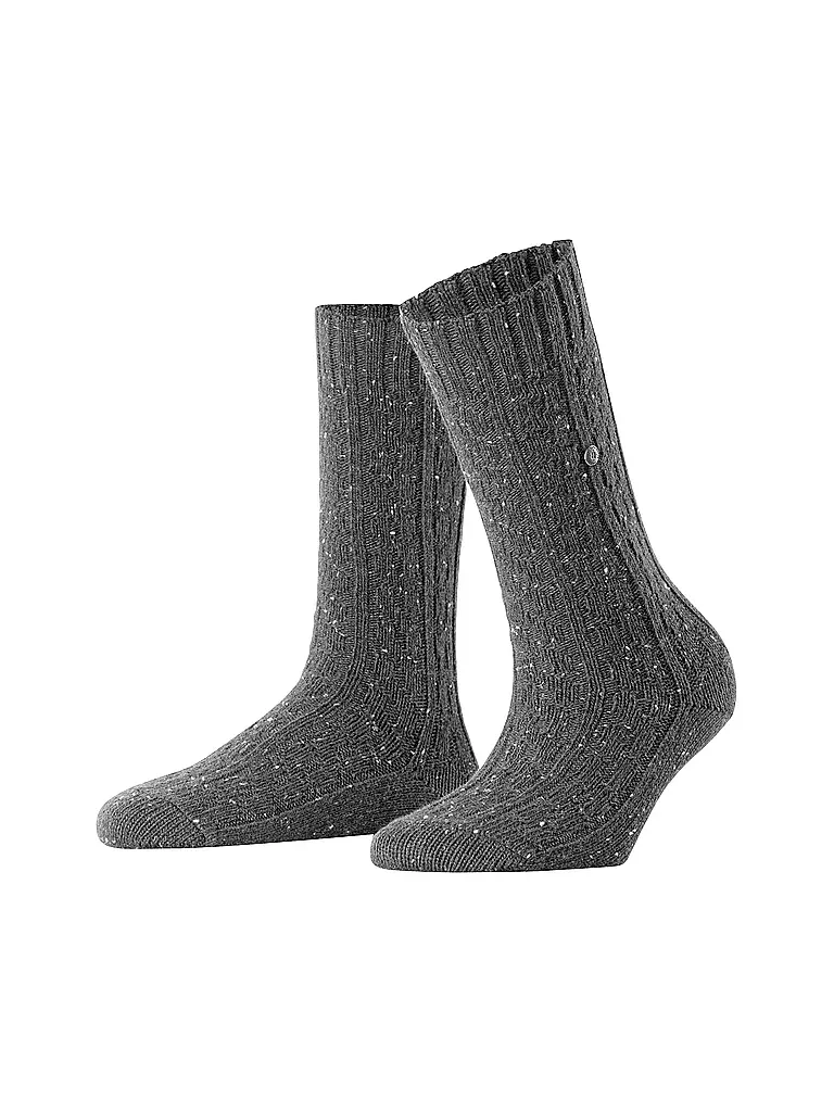 BURLINGTON | Damen Socken TWEED TALES 36-41carbon melange | grau