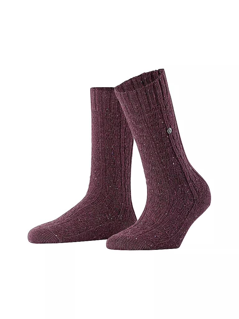 BURLINGTON | Damen Socken TWEED TALES 36-41carbon merlot | dunkelrot