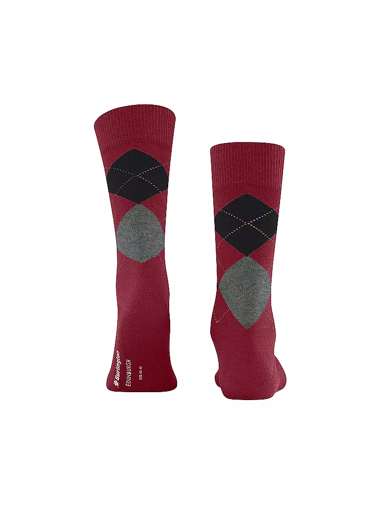 BURLINGTON | Herren Socken EDINBURGH 40-46 cranberry | rot