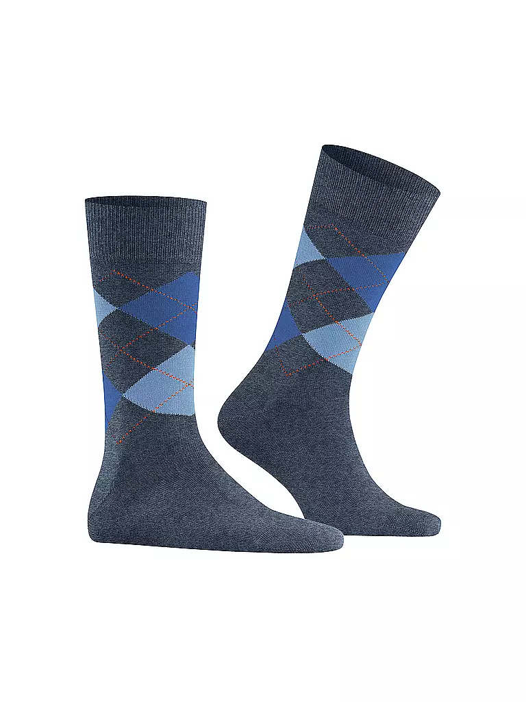 BURLINGTON | Herren Socken EDINBURGH 40-46 dark blue mel | blau