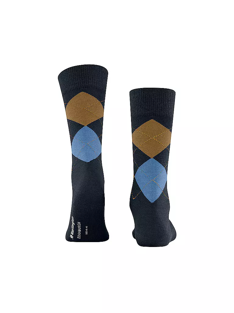 BURLINGTON | Herren Socken EDINBURGH 40-46 dark night | dunkelrot