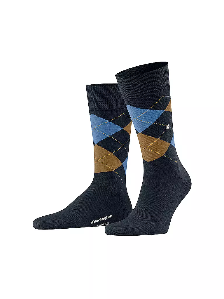 BURLINGTON | Herren Socken EDINBURGH 40-46 dark night | dunkelrot