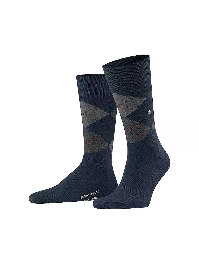 BURLINGTON | Herren Socken EDINBURGH 40-46 marine | dunkelblau