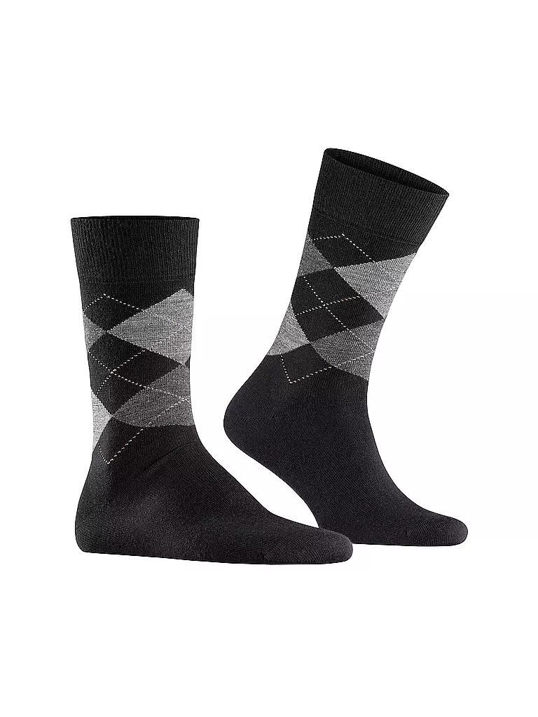 BURLINGTON | Herren Socken EDINBURGH black | schwarz