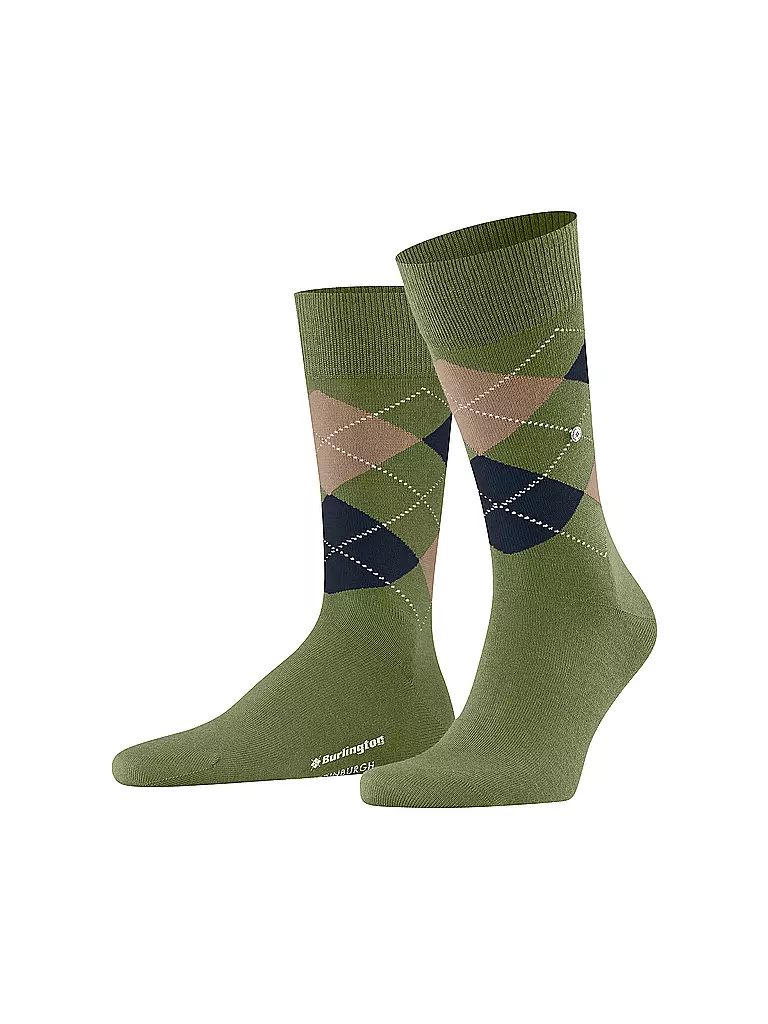 BURLINGTON | Herren Socken EDINBURGH cactus | olive