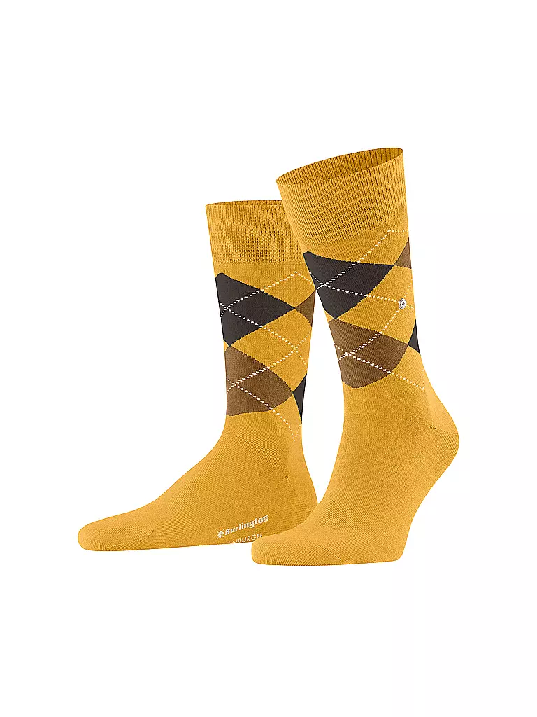 BURLINGTON | Herren Socken EDINBURGH solar | gelb