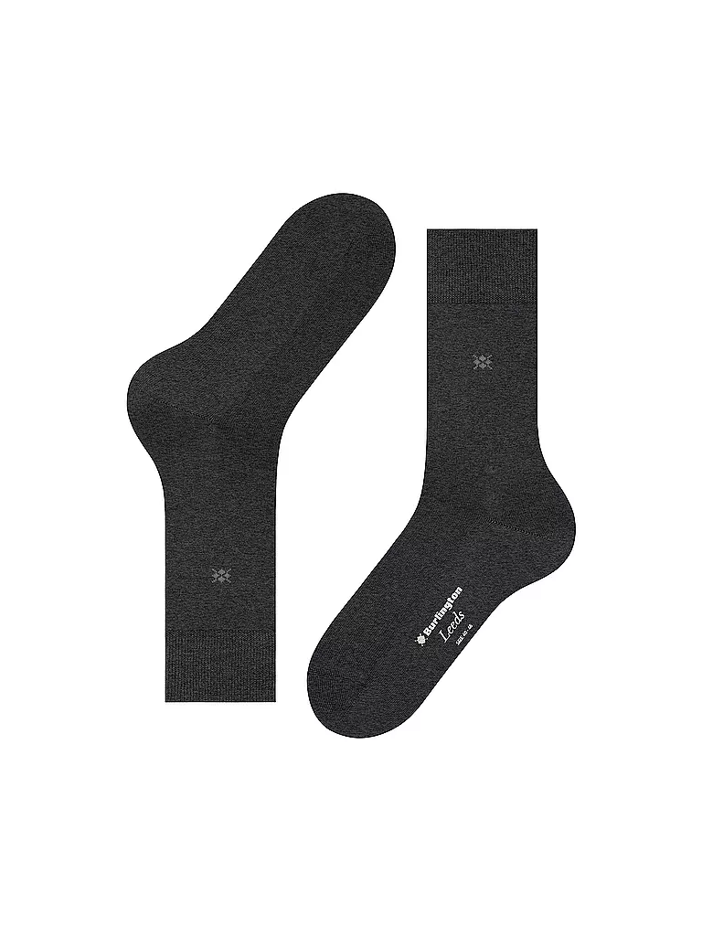 BURLINGTON | Herren Socken LEEDS asphalt mel | grün