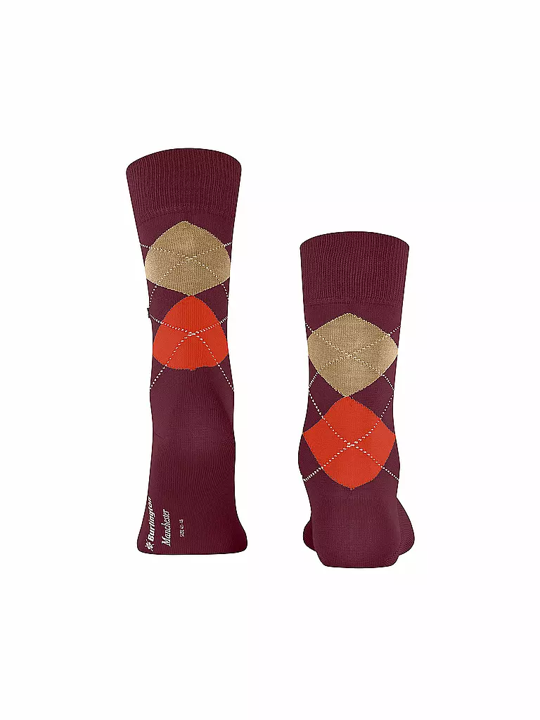 BURLINGTON | Herren Socken MANCHESTER burgund  | dunkelrot