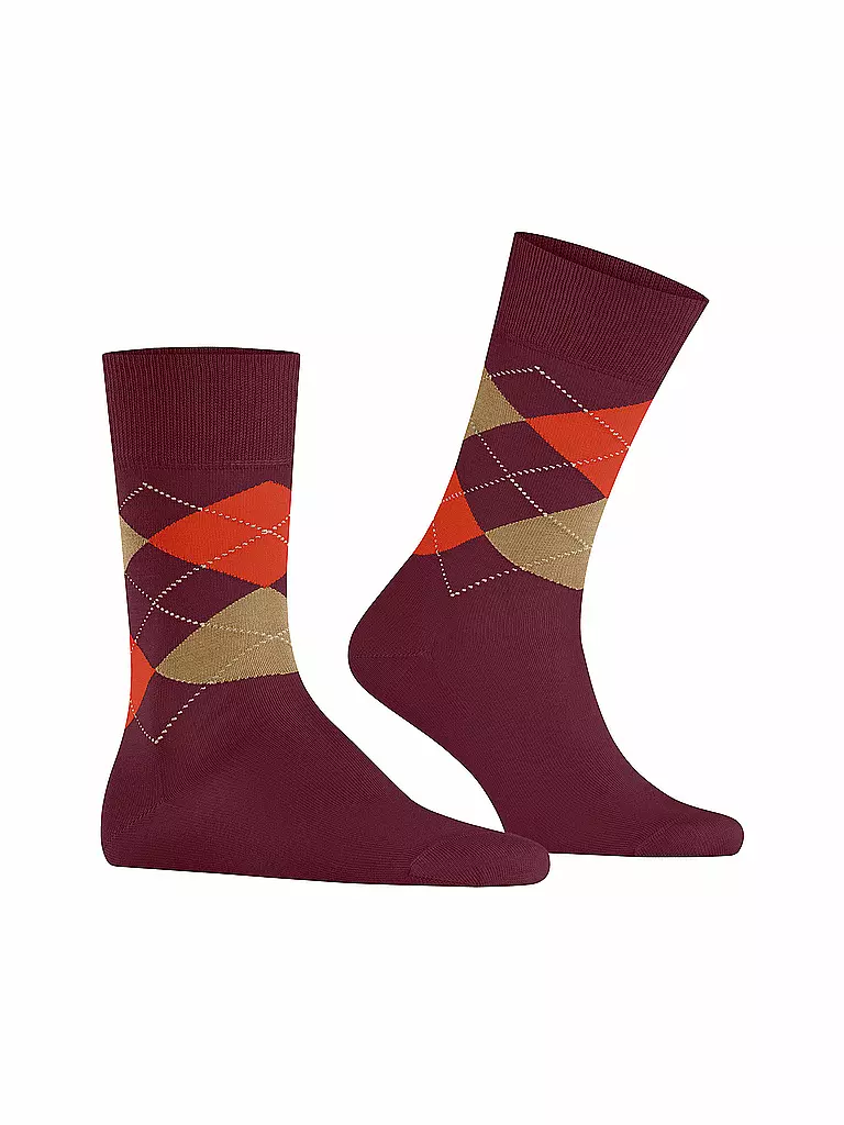 BURLINGTON | Herren Socken MANCHESTER burgund | grün