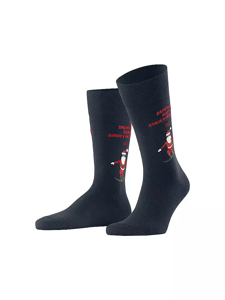 BURLINGTON | Herren Socken SNOWBOARDING SANTA 40-46 marine | dunkelblau