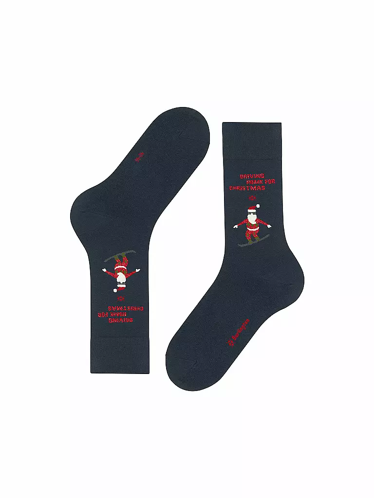 BURLINGTON | Herren Socken SNOWBOARDING SANTA 40-46 marine | dunkelblau