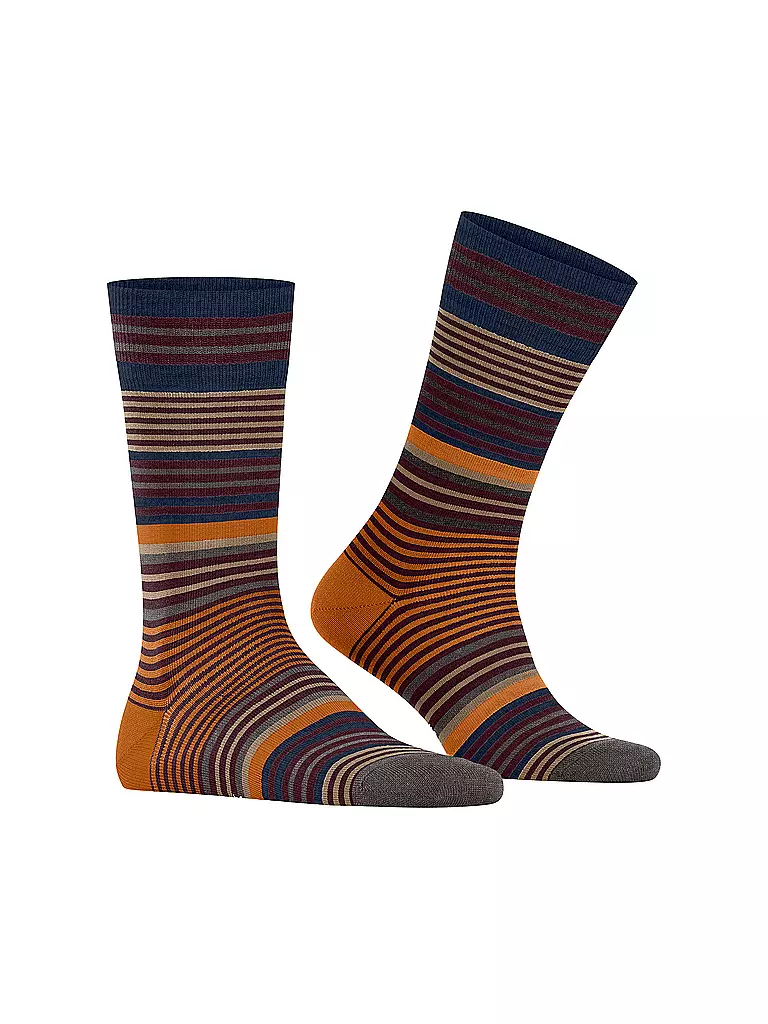 BURLINGTON | Herren Socken STRIPE 40-46 henna | braun