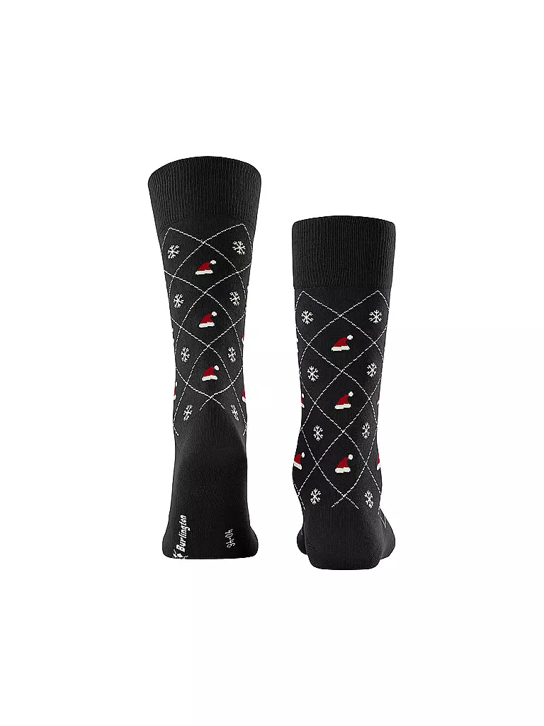 BURLINGTON | Herren Socken X-MAS ARGYLE 40-46 black | schwarz