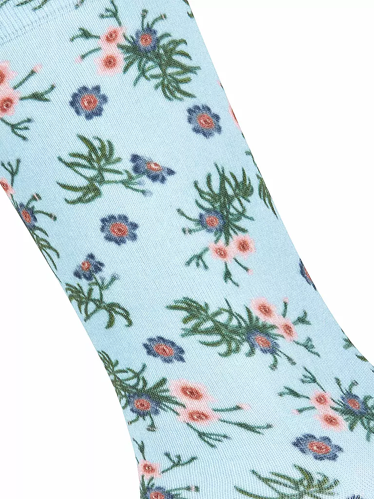 BURLINGTON | Socken FLORAL ROMANCE 36-41 light blue | hellblau