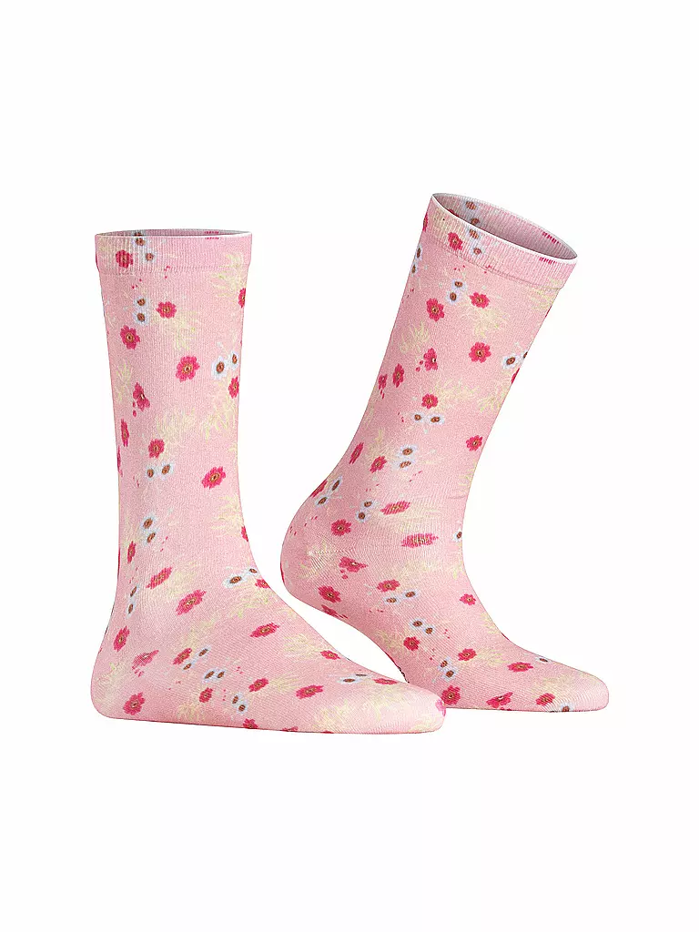 BURLINGTON | Socken FLORAL ROMANCE 36-41 powder pink | rosa