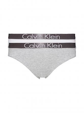 CALVIN KLEIN | Mädchen Slip 2er Pkg Customized Stretch grey white