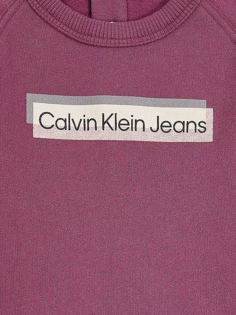 CALVIN KLEIN JEANS | Baby Set Sweater und Hose  | beere