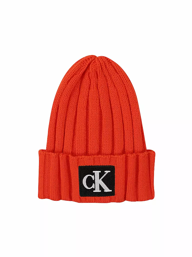 CALVIN KLEIN JEANS | Jungen Haube  | orange