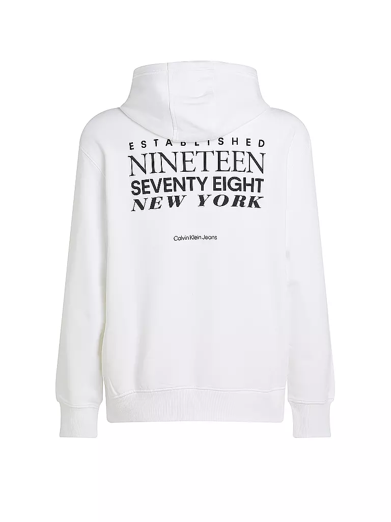 CALVIN KLEIN JEANS | Kapuzensweater - Hoodie  | weiss