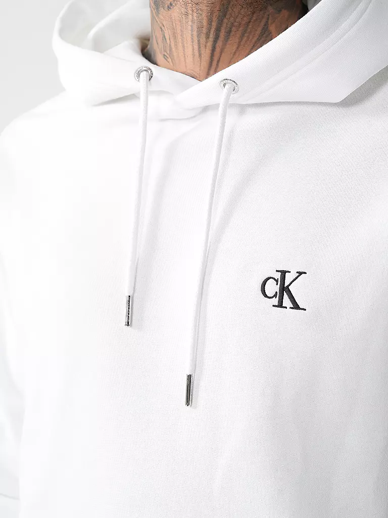 CALVIN KLEIN JEANS | Kapuzensweater - Hoodie  | weiss