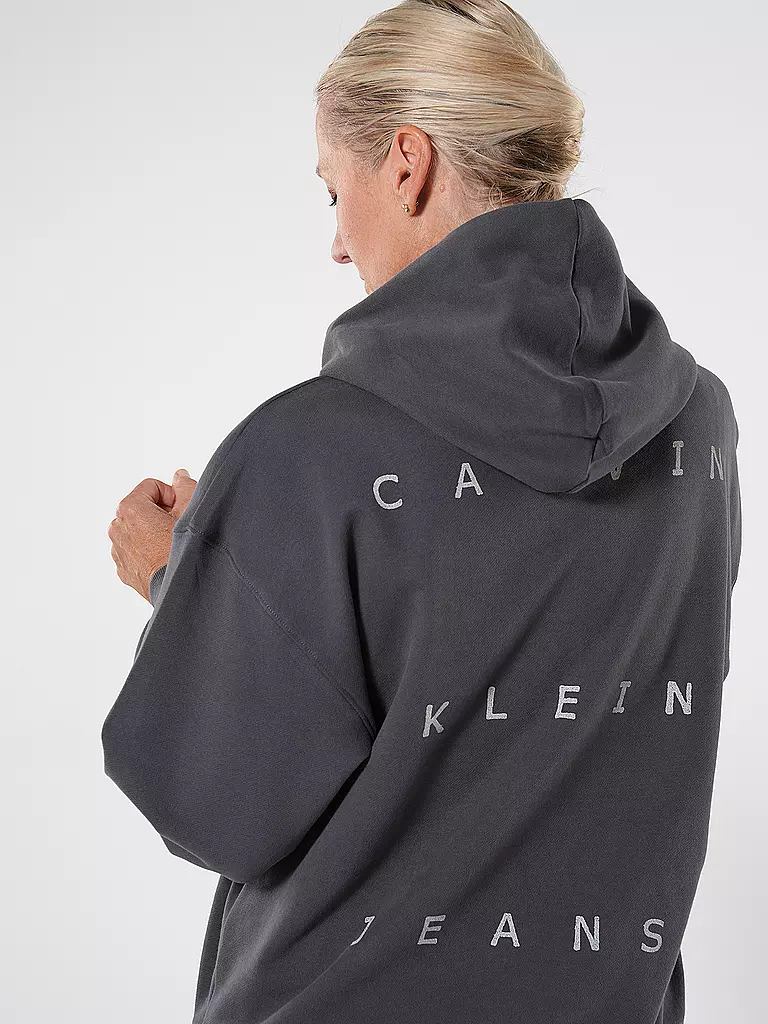 CALVIN KLEIN JEANS | Kapuzensweater - Hoodie | grau