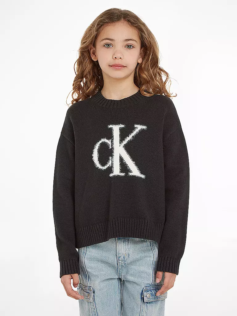 CALVIN KLEIN JEANS | Mädchen Pullover  | schwarz