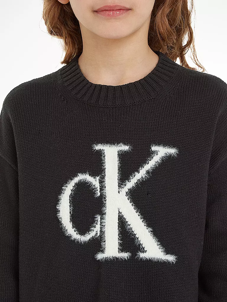 CALVIN KLEIN JEANS | Mädchen Pullover  | schwarz