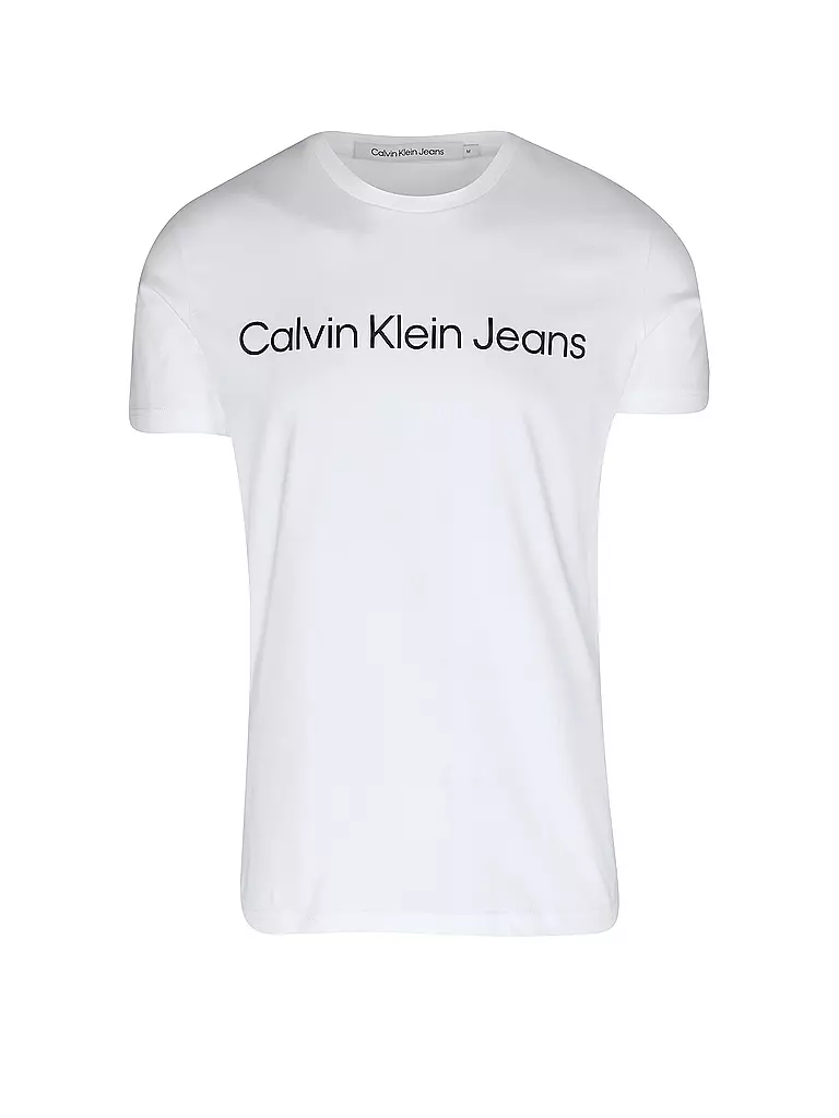 CALVIN KLEIN JEANS | T-Shirt Slim Fit CORE INSTITUTIONAL | weiss