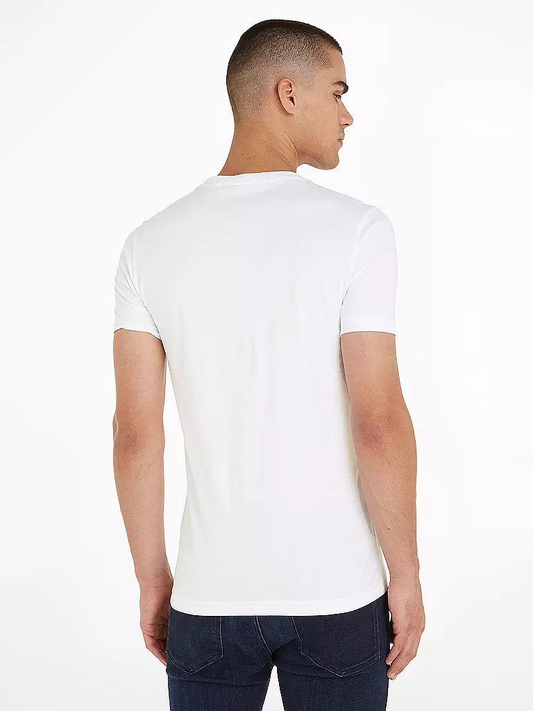 CALVIN KLEIN JEANS | T-Shirt Slim Fit CORE INSTITUTIONAL | weiss