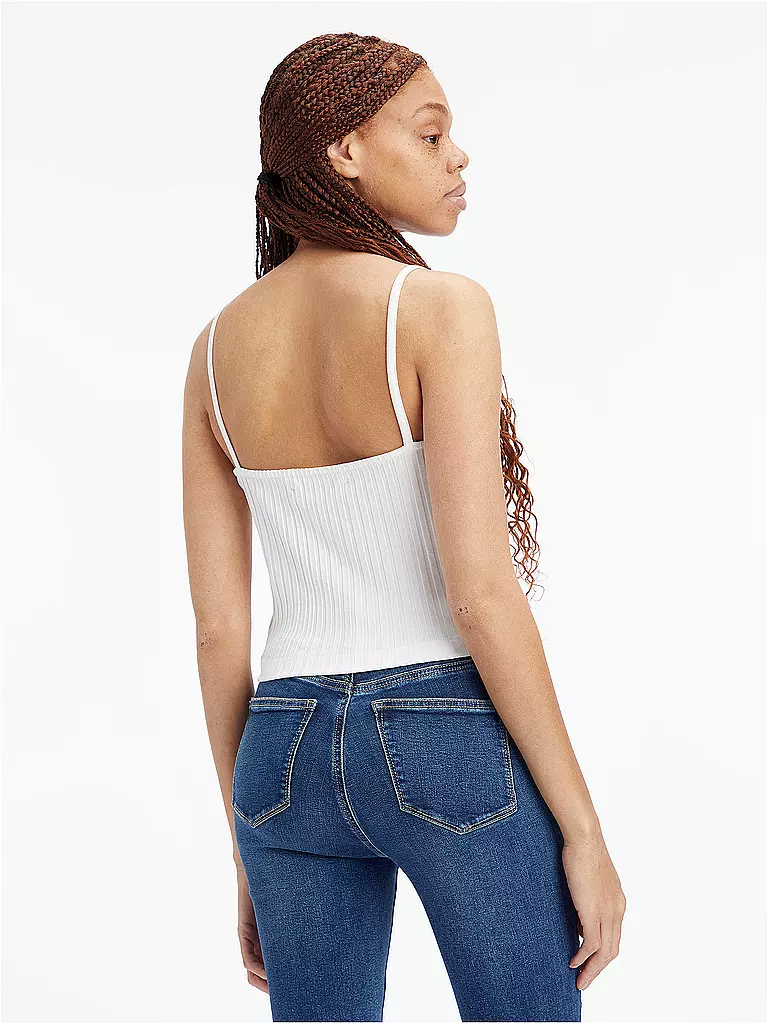 CALVIN KLEIN JEANS | Top Cropped Fit | weiss