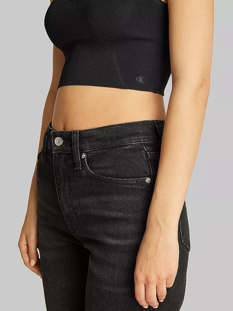 CALVIN KLEIN JEANS | Top Cropped Fit | schwarz