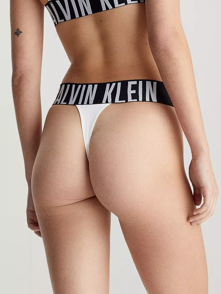 CALVIN KLEIN | Bikinihose - String | schwarz