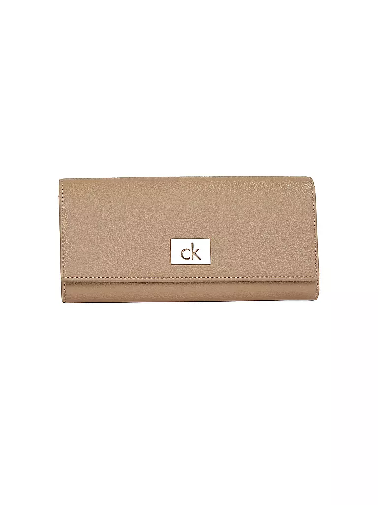 CALVIN KLEIN | Geldbörse CK PLAQUE Large | camel