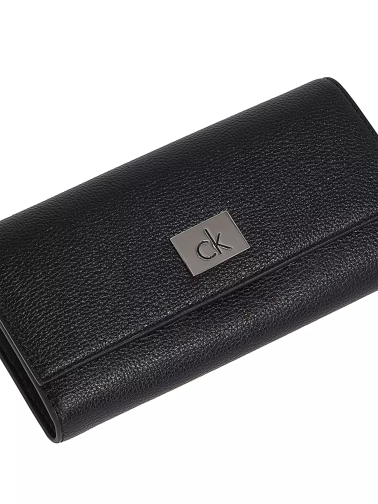 CALVIN KLEIN | Geldbörse CK PLAQUE Large | schwarz