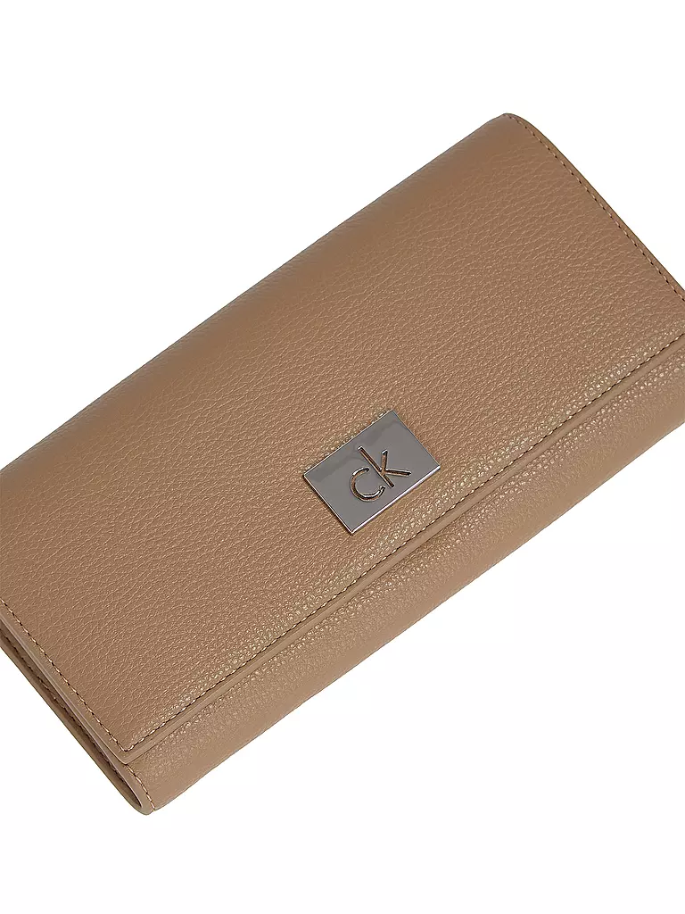 CALVIN KLEIN | Geldbörse CK PLAQUE Large | camel