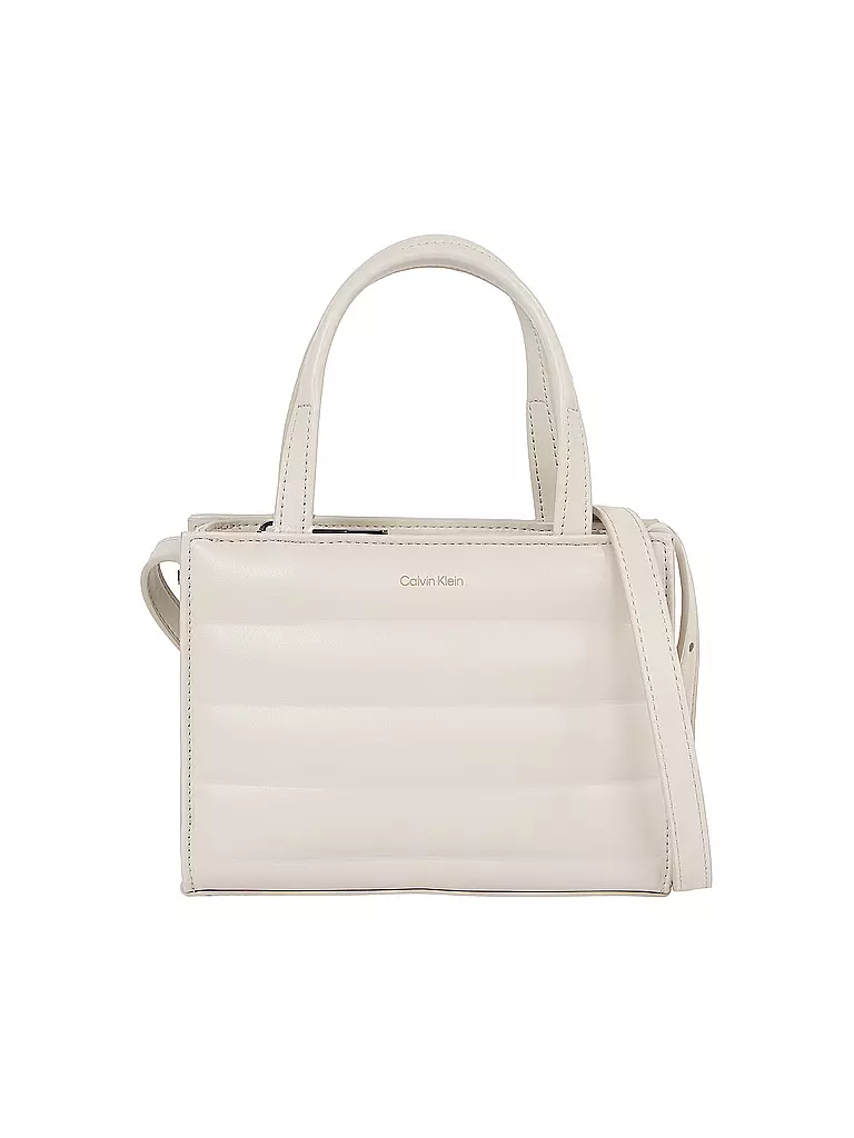 CALVIN KLEIN | Tasche - Mini Tote Bag QUILT  | creme