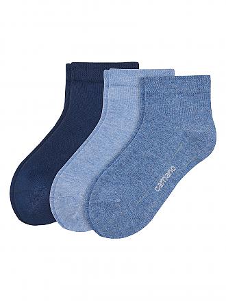 CAMANO | Kinder-Socken 3-er Pkg. ice blue melang